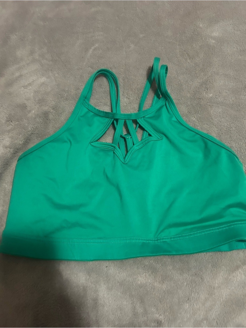 Victoria's Secret Green Strappy High-Neck Sports Bralette